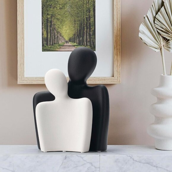 Ceramic Couple Statues for Home Décor Hugging Couple Figurines Office Dé… - Picture 7 of 13